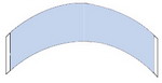 CC: Contour Strips Hairpiece Tape Blue Liner (Lace Front Tape)